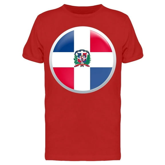 Smartprints Mens Graphic Tee - Icon Of The Dominican Republic - Regular Fit 100% Cotton