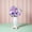 Purple, variant on Japceit Handmade Knitted Rose Flower Stem Crochet Wool Yarn Bouquet Calla Lily Faux Plant for Home Vase Decoration Gift