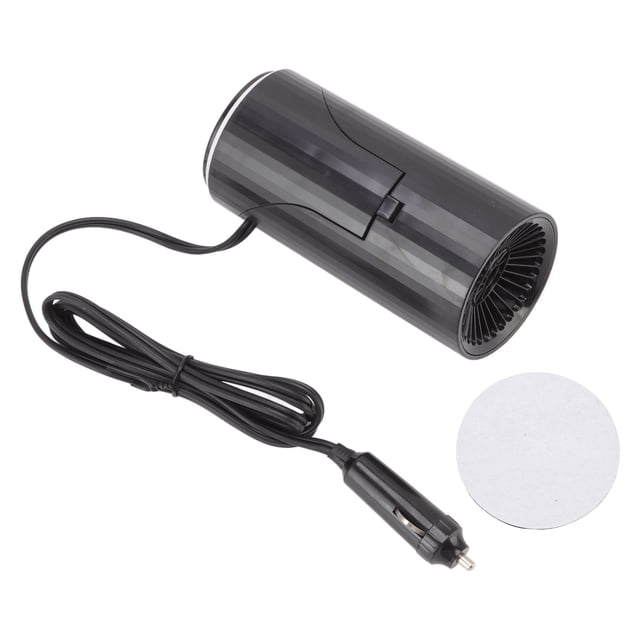 Calentador de coche portátil negro, calentamiento rápido, protección automática contra sobrecalentamiento, descongelador de parabrisas de coche, 150W, 12V