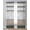 Orange, variant on Brown Geometric Sheer Curtains 84 Inch Length 2 Panels Set for Living Room/Bedroom, Stripes Boho Spring Flowers Pastoral Country Kitchen Curtains Grommet Curtains Window Treatments 52"x84"x2