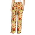 thumbnail image 3 of Picia Autumn Gnomes Womens Soft Woven Cotton Elastic Waistband Sleep Pajama Pant Lounge Sleep Pant With Pockets And Drawstring-Medium, 3 of 9