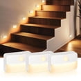 thumbnail image 1 of Luz para escalera con sensor de movimiento Guankai, paquete de 3, LED a pilas, 1 of 8