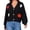 (Fashion 13)Black, variant on Women's Halloween Cardigan Ghost Patch Button Down V-Neck Cardigan Sweater Long Sleeve Cozy Knit Cardigan for Fall,White,L