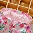 thumbnail image 4 of Lovebay Toddler Kids Little Girls Lightweight Hoodie Jacket Floral Windbreaker Pink Coat, 4 of 7