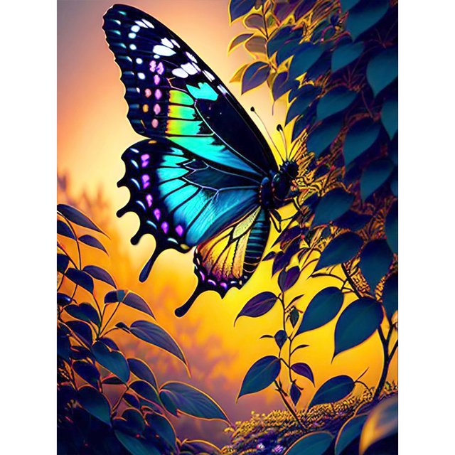 5D DIY Taladro Puesta Mariposa Kit Del 30x40cm