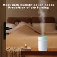 thumbnail image 4 of HLONK Portable Small Humidifiers for Bedroom Baby  Rechargeablequiet Cool Mist Humidifiers for Plants  Desktop Humidifier with Colorful Night Light for Travel  Office  Bedroom, 4 of 7