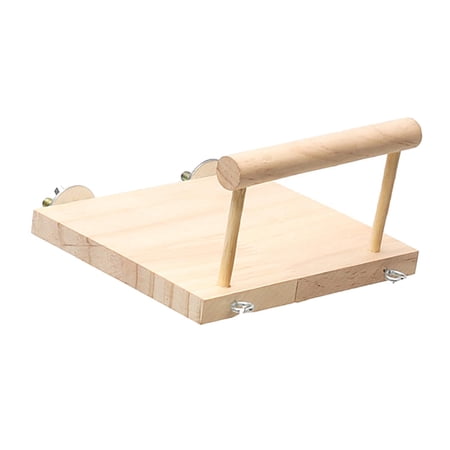 Parrot Birds Wooden Perch Playground Accessories Training Stand Holder for Bird Cages Resting , Stand