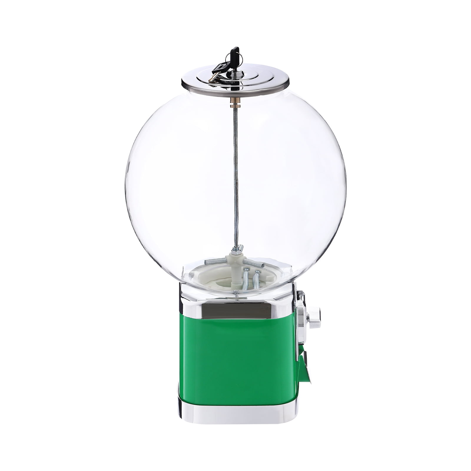 Large Capacity Vending Machine, Twister Ball Dispenser, Green Twister Ball Dispenser Used for Selling Small Capsule Toys, Pinballs, etc.