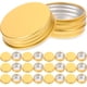 thumbnail image 2 of 24 latas de aluminio redondas de metal con tapa de rosca, frascos pequeños vacíos., 2 of 7