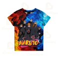 thumbnail image 1 of Anime Naruto Round Neck T-shirt Uzumaki Naruto 3D Digital Printing Men's Clothing Cartoon Printed Summer Tee for Adult KidKids 130(6-7T) Gao Jinjia LED, 1 of 2