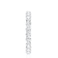 thumbnail image 4 of Rosec Jewels Certified Moissanite Eternity Ring for Women, Round Shape Moissanite Ring in Floating Setting, 14K White Gold, US 5.00, 4 of 9