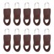 thumbnail image 3 of Minnieouse Tirador de cremallera de repuesto para ropa, fijador de cremallera desmontable para bolsa de viaje, maleta, mochila, fijador de Accesorios de disfraces Marrón 8 # 10 piezas, 3 of 6