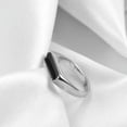 thumbnail image 4 of 5mm Wedding Band Women's Stainless Steel White Shell Black Ring Size 4-12, 4 of 8