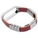 thumbnail image 2 of Correa de Cuero retro Bling Bling marrón plateado, 2 of 12