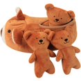 thumbnail image 4 of Juguete interactivo para perros, resistente a las mordeduras, juguete que fluye, muñecos de imitación de animales con nido para entrenamiento y perros, amarillo, 4 of 5