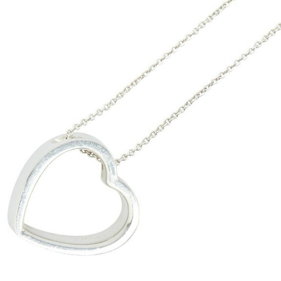 Pre-Owned Tiffany & Co. Geometric Heart Necklace in 925 Sterling Silver for Women. (Good)