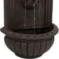 thumbnail image 4 of Sunnydaze Florence Solar with Battery Outdoor Wall Fountain 27" Iron Finish, 4 of 7
