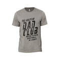 thumbnail image 1 of The Rules Of Dad Club Men's Modern Fit Fun Casual T-Shirt Printed Graphic Tee Military Grey Large, 1 of 3