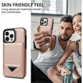 thumbnail image 4 of Phone Case for iPhone 15 Pro Max 6.7 inch Wallet Cover with Screen Protector RFID Slim Credit Card Holder Slot Stand Cell iPhone15promax 5G i Phone15Max Plus iPhone15 ProMax Women Rose Gold, 4 of 5