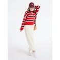 thumbnail image 2 of Weekend Academy Girls Striped Sweater with Long Sleeves, Sizes 4-18, 2 of 4