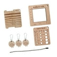 thumbnail image 2 of HILABEE Knitting Gauge Ruler Set Craft Creative Smooth Knitting Needle Gauge Artists 7pcs, 2 of 9