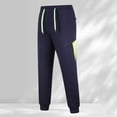 thumbnail image 2 of Fgnfyis Men's Casual Pants Loose Large Size Casual Sports Pants Drawstring Pants Spring Summer and Fall Nine Minute Pants Trousers for Men Blue XL, 2 of 6