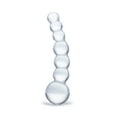 thumbnail image 1 of Glas Curved 5" Glass Beaded Dildo, Clear, 1 of 5