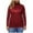 Red, variant on AherBiu Winter Tops for Women Turtleneck Lightweight Basic Layer Comfy T Shirts Long Sleeve Top Tees Undershirt