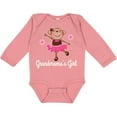 thumbnail image 3 of Inktastic Grandmama Girl Ballerina Monkey Girls Long Sleeve Baby Bodysuit, 3 of 5