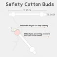 thumbnail image 2 of Safety Cotton Swabs,Large Tips with Paper Stick for Baby and Children Clean(3 Packs of 108ct,total 324), 2 of 5