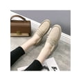 thumbnail image 6 of Gomelly Women Plush Warm Moccasin Slip On Slipper Flats Comfortable Casual Winter Outdoor Shoes, 6 of 6