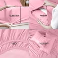 thumbnail image 4 of Juego de sábanas Utopia Bedding King de microfibra cepillada rosa, 4 unidades, 4 of 8