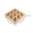 thumbnail image 2 of OULII 1Pcs Wood Jewelry Organizer Khaki Storage Box Rectangular Simple and Warm for Vanity Table, 2 of 6