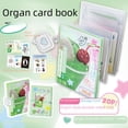 thumbnail image 3 of Mini libro de tarjetas de órgano, creativo álbum de páginas interiores de órgano de doble cara, libro de almacenamiento de protección de tarjetas aidou, 3 of 4