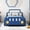 Blue, variant on Twin Size Race Car-Shaped Platform Bed with Wheels, PU Leather Upholstered Car Bed with Guardrails & Slat Support, No Box Spring Needed, Fun Novelty Bed for Guest Room, Blue