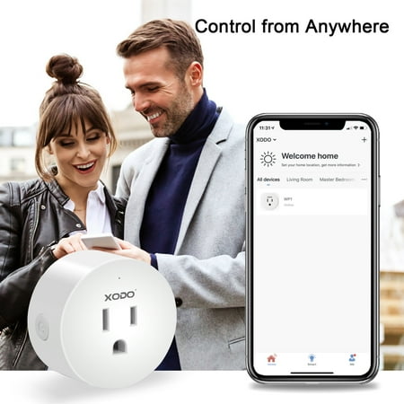 XODO Wi-Fi Smart Plug Outlet 2-Pack - Alexa Plug, Remote App Control