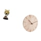 thumbnail image 5 of Figura de escultura de animal moderna y reloj de pared creativo de madera maciza, decorativo, silencioso, sin , regalo para sala de estar,, 5 of 8