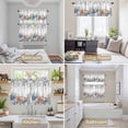 thumbnail image 6 of Blue Coastal Kitchen Curtains Sets for Windows 36 Inch Length, Summer Beach Starfish Weeping Eucalyptus Rod Pocket Window Treatments Tier Curtains and Valances Set for Bedroom/Bathroom, 6 of 8