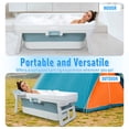 thumbnail image 3 of solautey Portable Bathtub,Foldable Freestanding Bathtub,Shower Stall Tub,Bathroom Folding SPA Bath For Adults, Boys & Girls,Outdoor/Indoor Hot Ice Bath,51 Inch, 3 of 8