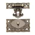 thumbnail image 3 of Uxcell Wood Case Chest Box Rectangle Clasp Closure Hasp Latches Bronze Tone 51 x 42mm 2 Sets, 3 of 4