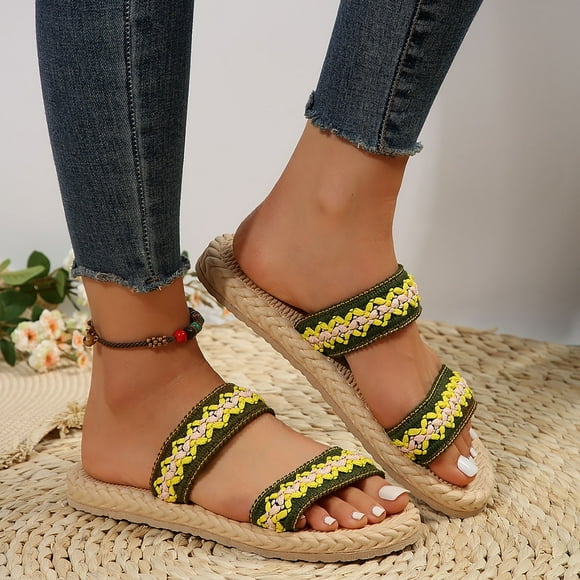 WILLBEST Boot Slippers Women's Casual Slippers Fashionable and Lightweight for External Wear Flat Bottomed Sandals for External Wear