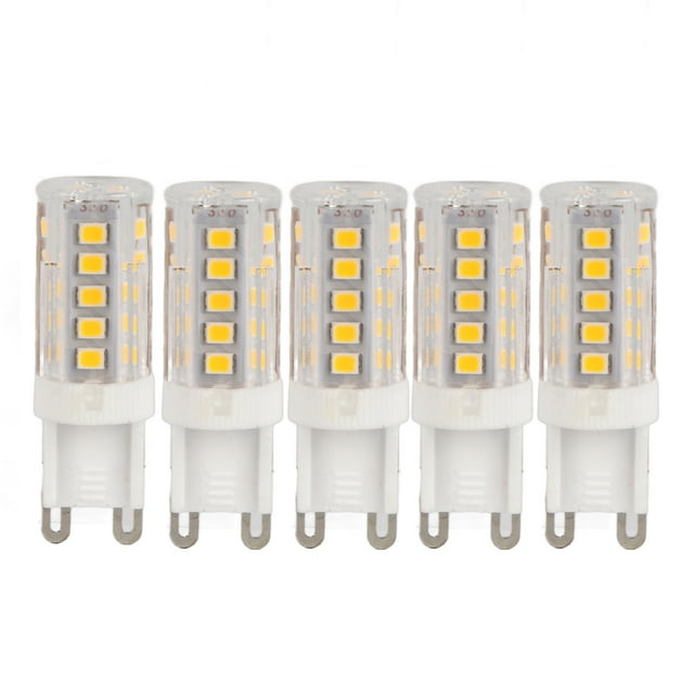 Bombilla LED G9 regulable, 5 o 10 unidades, blanco cálido/blanco, 3 W, 420 lm, ángulo de 360 grados.