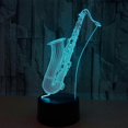 thumbnail image 3 of XYC Saxophone Night Lights for Kids, 3D LED Illusion Lamp 16 Colors Changing Nightlight with USB Powered, Touch & Remote Control Birthday Gift for Kid, 3 of 5
