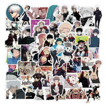 taicanon jujutsu kaisen stickers 100pcs jujutsu kaisen manga sticker pack for kids teens adults 100 pcs walmart com