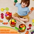 thumbnail image 6 of Joyfy 69 pcs Play Food Set for Kitchen, Color Sorting Toy Food , Pretend Play Fake Food Toy for Boys & Girls, Christmas Birthday Gift, 6 of 8