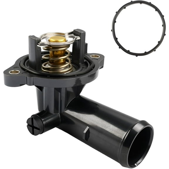 Techie Thermostat Housing Assembly 323056 330424 Compatible with Maserati Ghibli Levante Quattroporte 3.0L V6 2014-2021