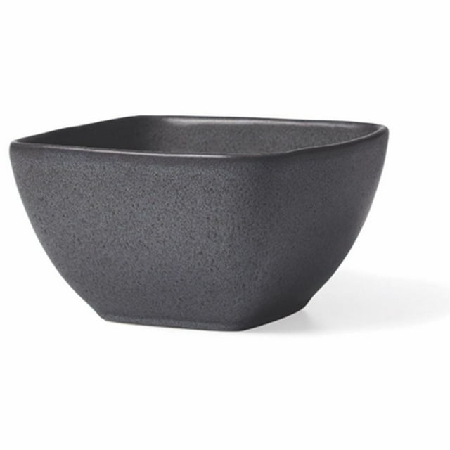Better Homes & Gardens Dark Gray Square-Shaped Stoneware Cereal Bowl