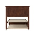 thumbnail image 4 of Malta Twin XL Wood Platform Bed with Panel Footboard & Twin XL Trundle in Walnut, 4 of 5