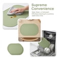 thumbnail image 4 of Unique Bargains 6 Pack Silicone Placemats for Kitchen Dining Table Decor Green, 4 of 7