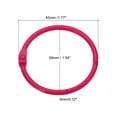 thumbnail image 2 of Unique Bargains 1.8' OD 1.5' ID Loose Leaf Rings Binder Ring Book Rings Steel for Scrapbook, Rose Red 10 Pack, 2 of 6